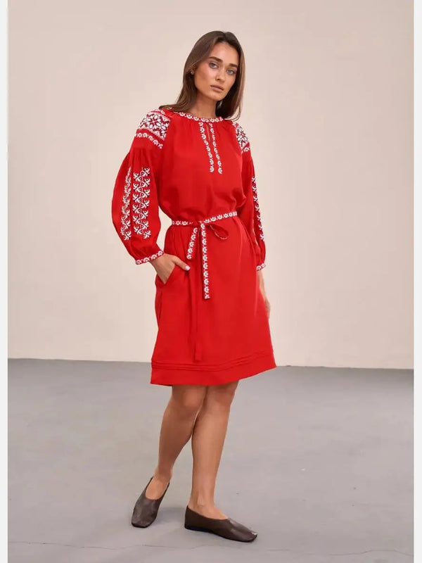 Жіноча вишита сукня "Азалія" all-ukrainian